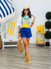 Royal Scalloped Accent Shorts (Reg.)