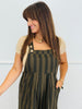 Green Striped Bib Overalls (Reg & Plus)