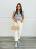 Multi Stripe Vest Sweater Top (Reg.)-2 Colors