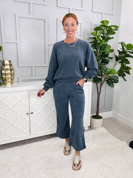 Corduroy Cropped Pants
