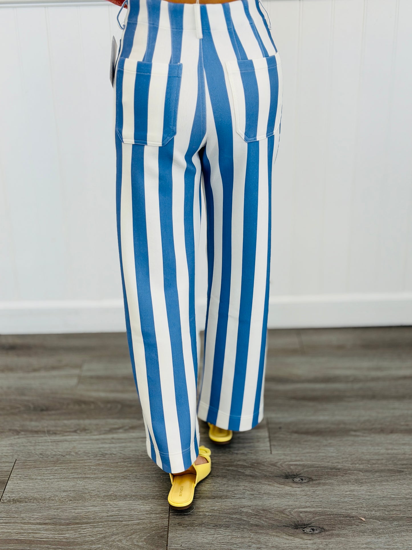 Bold Stripe Ankle Pants (Reg.)-4 Colors