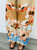 Camel Multi Sublimation Print Denim Look Pants (Reg & Plus)