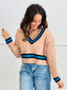Cable Knit V-Neck Sweater Top (Reg.) - 2 Colors