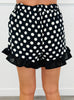 Black Polka Dot Ruffle Hem Shorts (Reg. and Plus) - 2 Colors