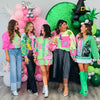 Queen Of Sparkles Licensed Colorblock Glinda & Elphaba Button Up Cardigan (Reg. and Plus)