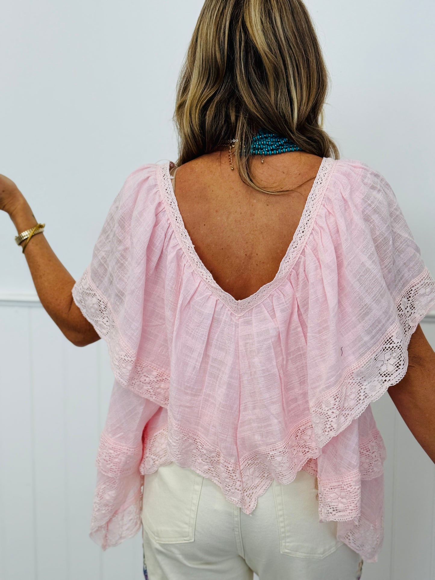 POL Pink Lace Cape Top (Reg.)