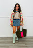 Sunset Carnival Stripe Sweater Cardigan (Reg.)