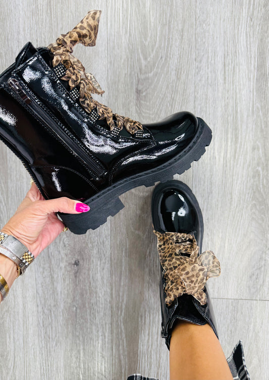 Black Rebel Radiance Combat Boots