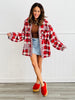 POL Red Multi Plaid Shacket (Reg.)