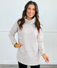 Get Comfy Mock Neck Sweatshirt (Reg. and Plus) - 11 Colors