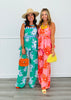 Floral Breeze Contrast Stripe Pants (Reg.) - 2 Colors