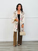 Leopard Floral Faux Suede Blazer (Reg. and Plus)
