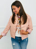 Pink Faux Leather Jacket (Reg and Plus)