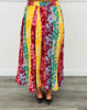 Mixed Floral Print Midi Skirt (Reg. & Plus)