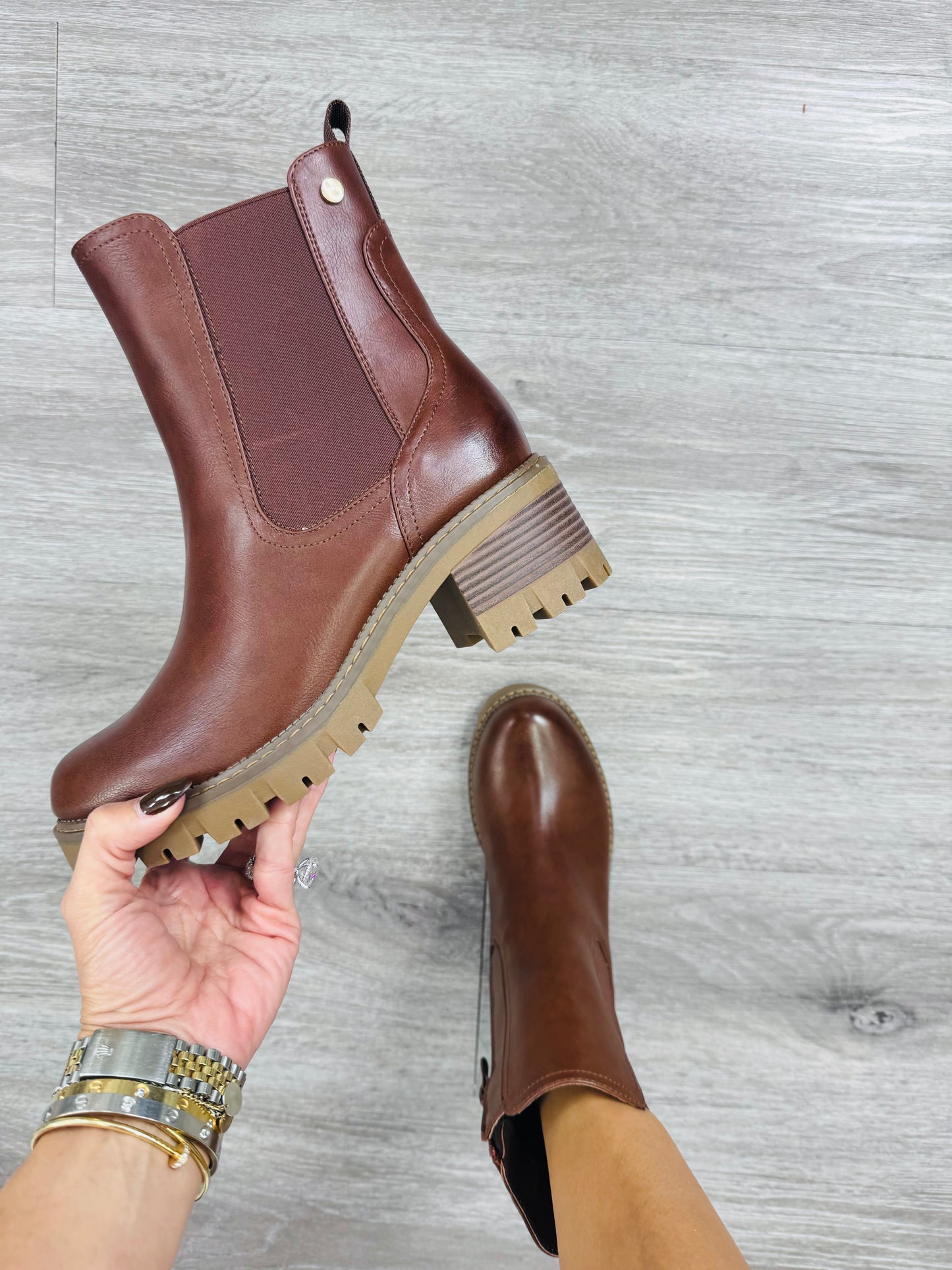 Cognac When In Doubt Boots