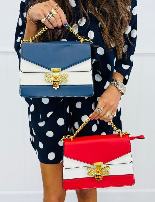 Jeweled Bee Crossbody (2 Colors)