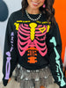 Neon Skeleton Sweatshirt (Reg. and Plus)