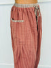 Contrast Waist Textured Cropped Pants (Reg. and Plus) - 2 Colors