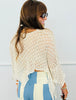 POL Cream Asymmetric Action Top (One Size)