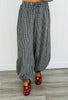 Black Plaid Bubble Top & Pants Set (Reg.)