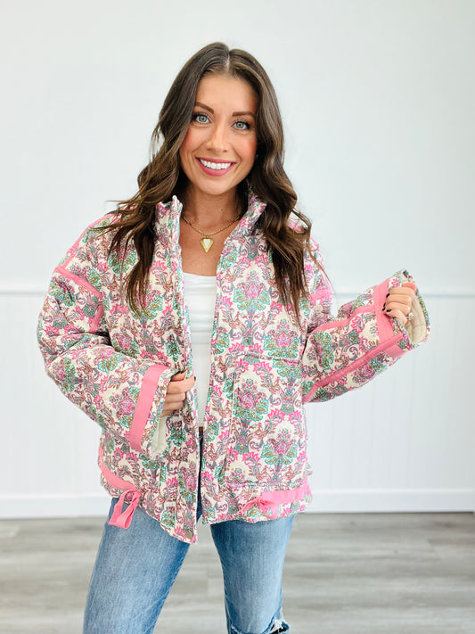 Pretty In Pink Floral Jacket (Reg.)