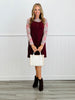 Burgundy Rory Ribbed Jumper Dress (Reg. and Plus)