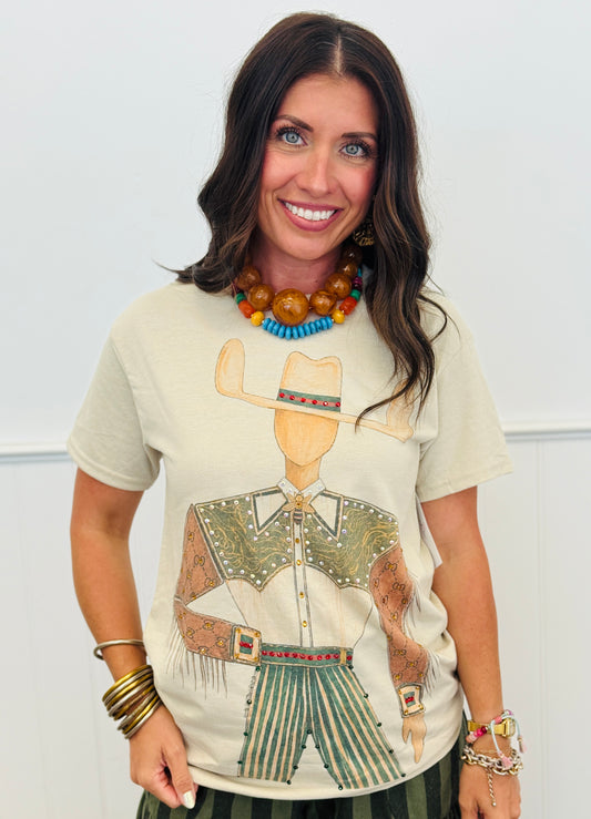 Cowboy Chic Rhinestone Tee (Reg. and Plus)