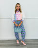Purple Polka Dot Barrel Pants (Reg.)