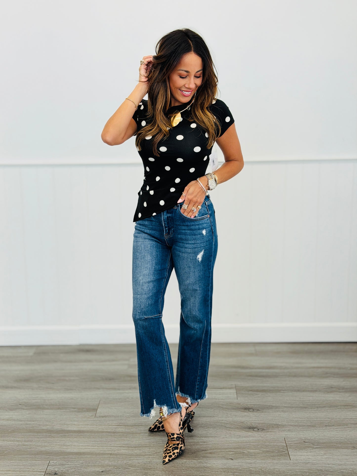 Risen Dark Becky With the Good Flare Jeans (Reg & Plus)