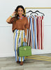 Multi Striped Wide Leg Pants (Reg.) - 3 Colors