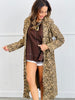Taupe Leopard Longline Jacket (Reg. and Plus)