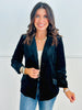 Black Velvet Rhinestone Blazer (Reg. and Plus)