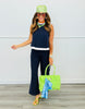 High Waist Side Stripe Pants (Reg.) - 2 Colors
