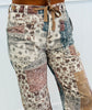 Risen Patchwork Charm Barrel Pants (Reg & Plus)