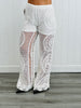 POL Pure White Crochet Pants (One Size)