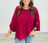 Andree 3/4 Sleeve Hacci Top (Reg. & Plus)- 9 Colors