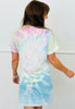 Queen Of Sparkles Tie Dye Logo Tee Dress (Reg. & Plus)