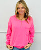 Neon Pink Long Sleeve Top (Reg. and Plus)