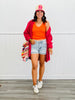 Open Front High-Low Long Cardigan (Reg.)-2 Colors