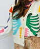 Queen Of Sparkles Ivory Multi Skeleton Button Up Cardigan (Reg. and Plus)