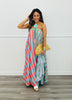 Mint Sage Serafina Striped Maxi Dress (Reg & Plus)