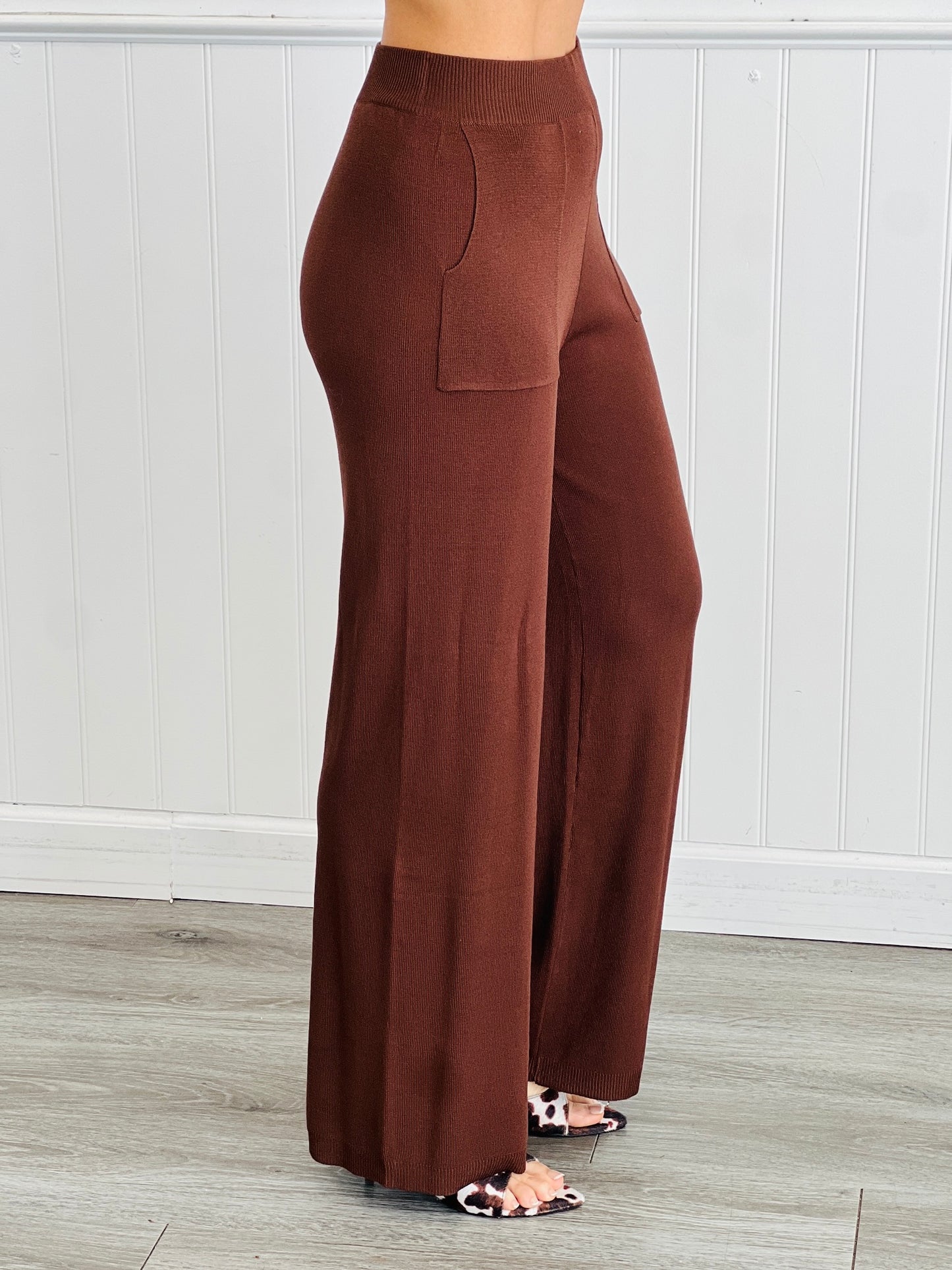 Dark Brown Elite Sweater & Pant Set (Reg & Plus)