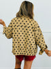 Polka Dot High Neck Bomber Jacket (Reg)