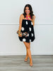 Black Polka Dot Bubble Hem Mini Dress (Reg.)