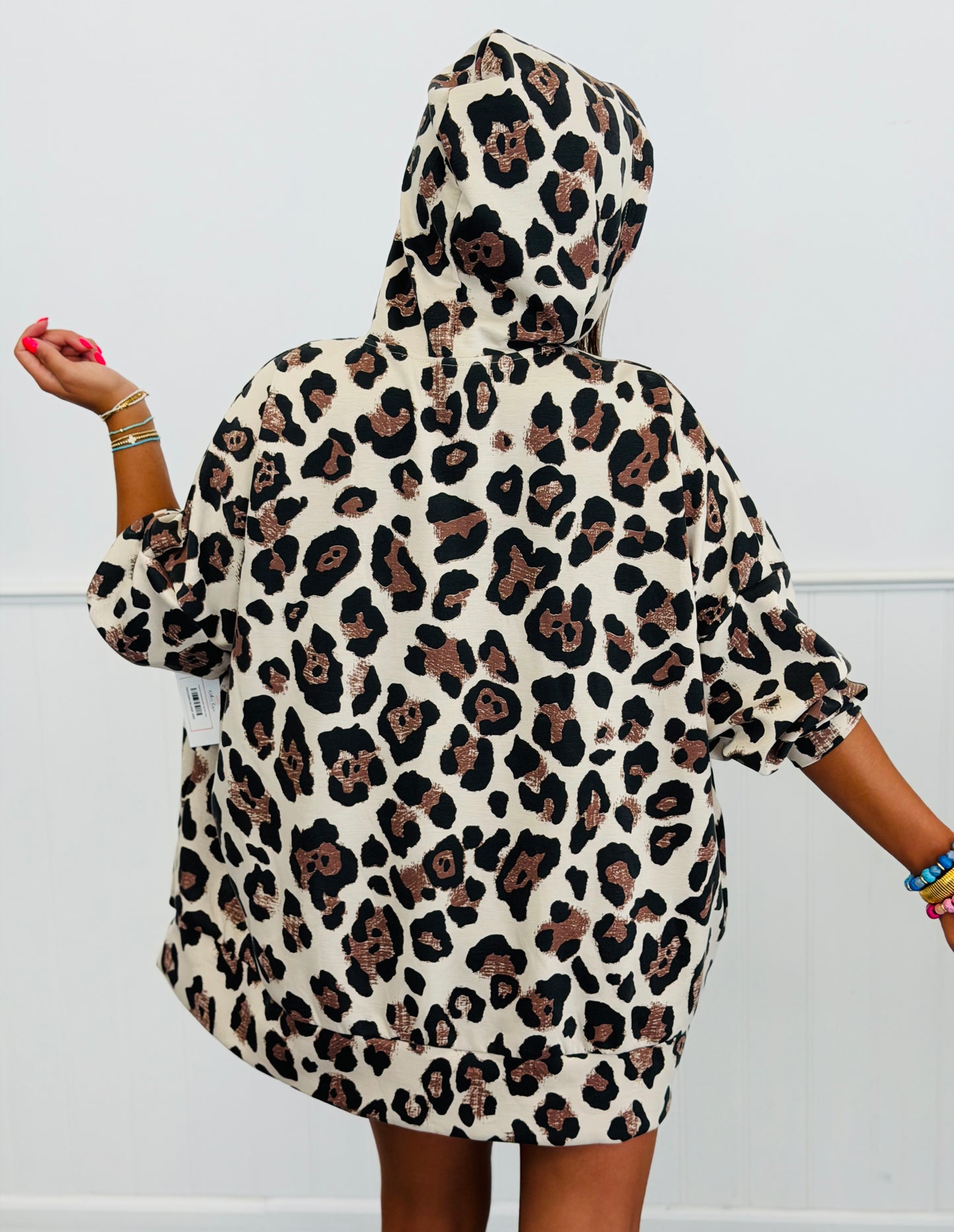 Inspired Leopard Hooded Top (One Size)