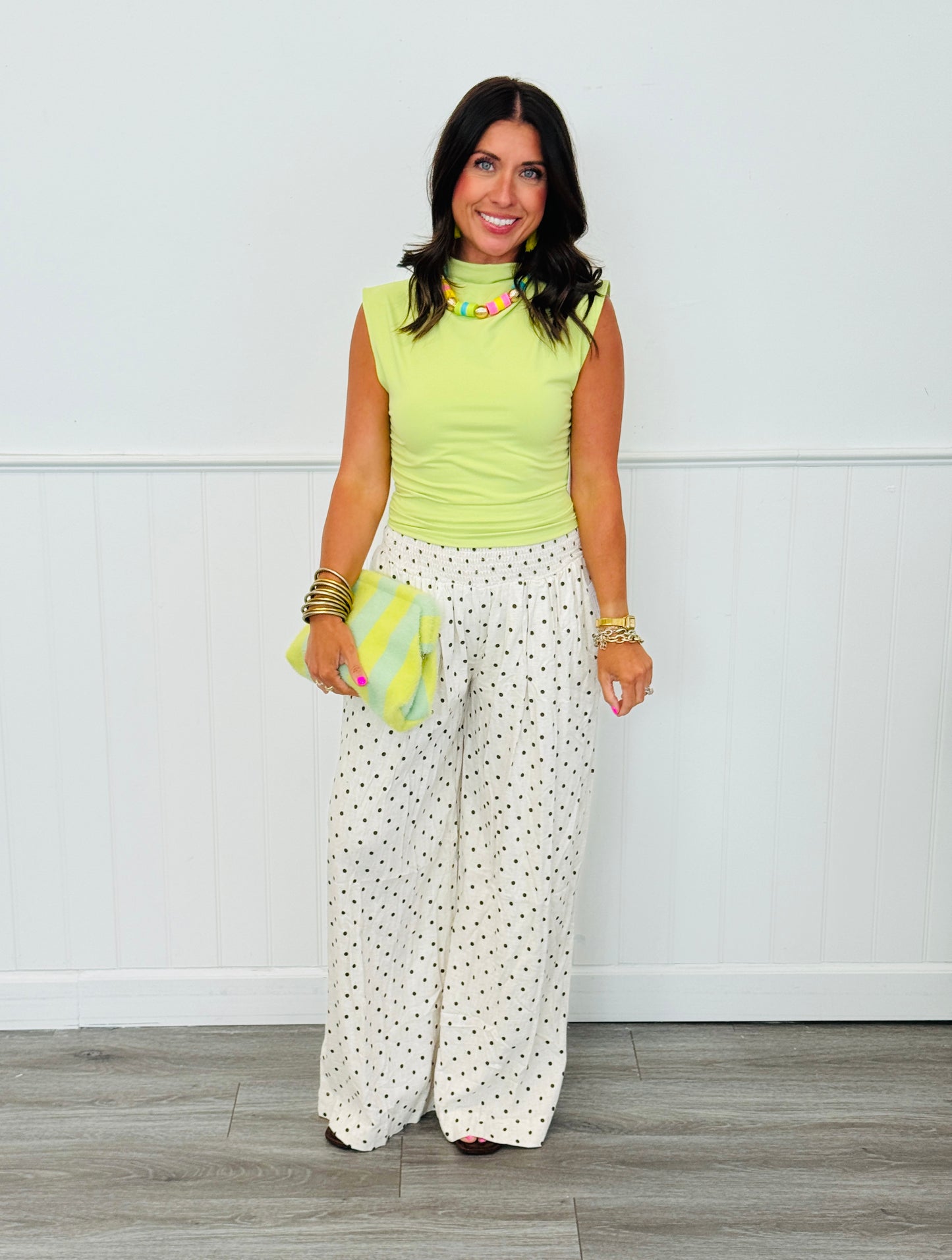 Polka Dot Wide Leg Pants (Reg.) - 3 Colors
