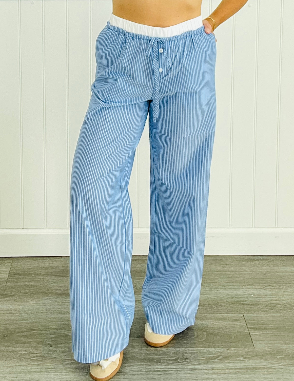 Blue Pinstripe PJ Pants (Reg)