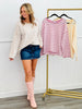 Striped Fuzzy Sweater Top (Reg.)-3 Colors