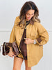 Contrast Button Down Shacket (Reg.) - 4 Colors