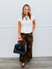 Draped Peplum Blouse (Reg & Plus) - 2 Colors